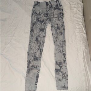 Gray Tie-Dye Leggings